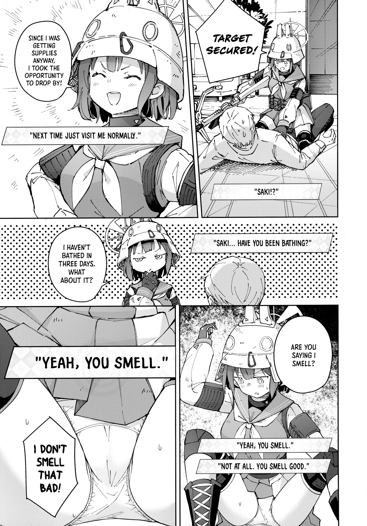 Hentai Manga Comic-That Time I Boned Saki While Getting a Nice Whiff of Her-Read-6